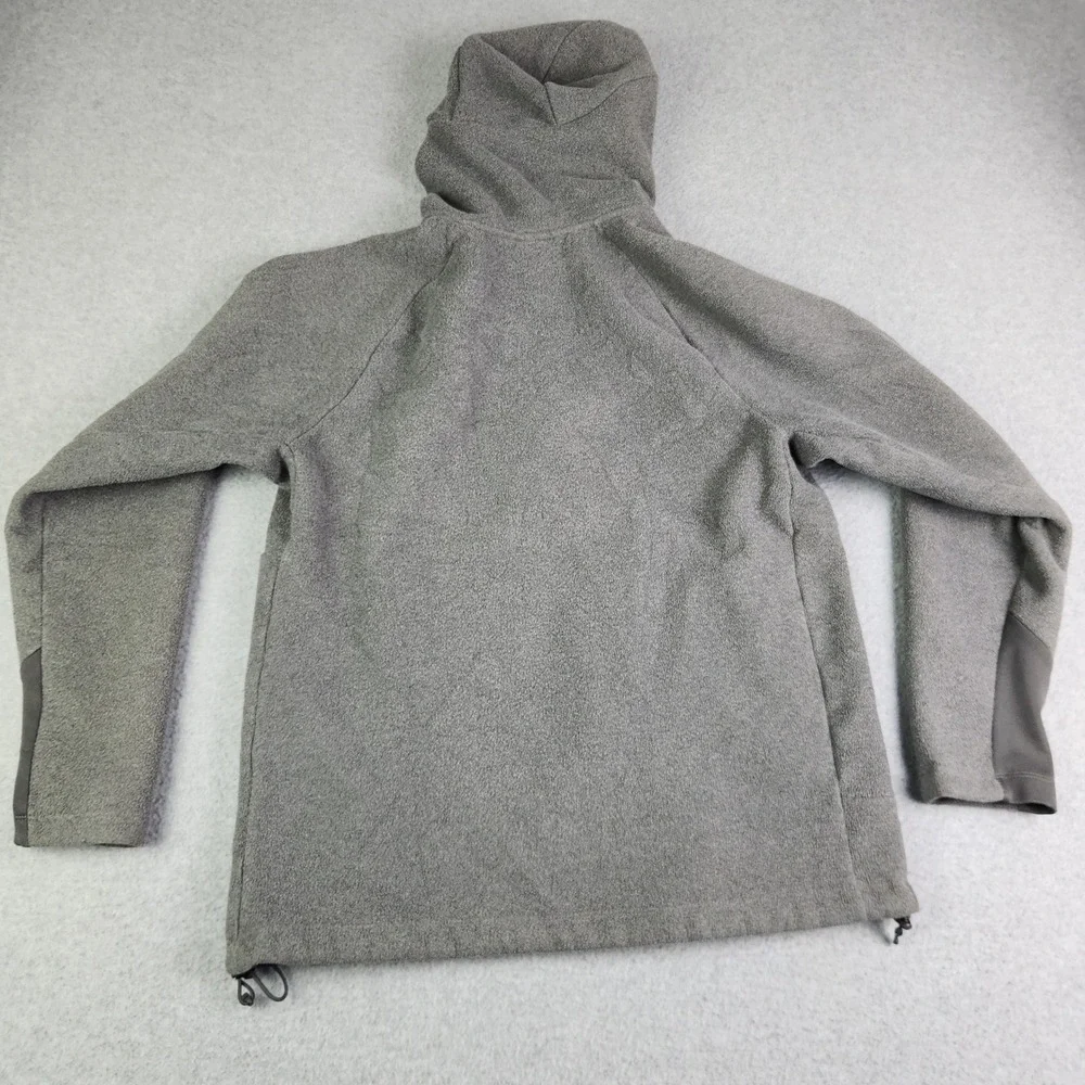 The North Face Fleece Hoodie Mens Medium Gray Sherpa Lined Activewear Full‎ Zip